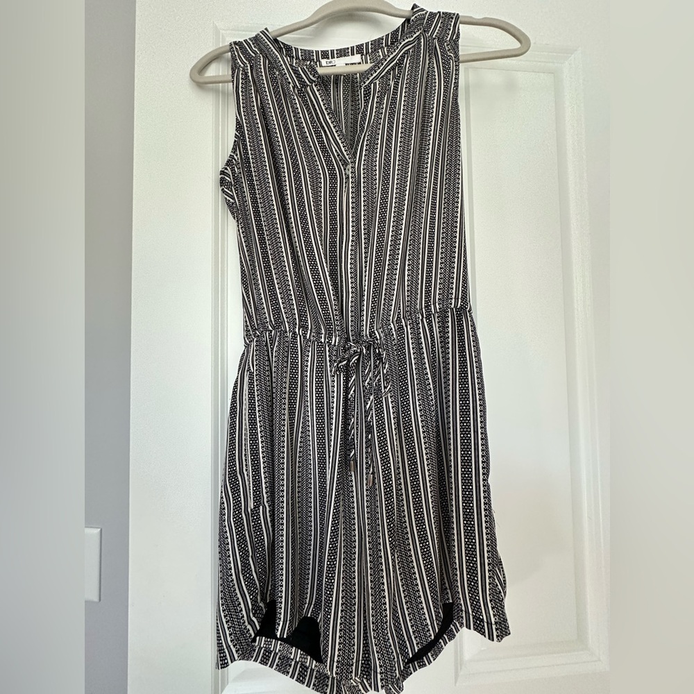 One piece lined romper